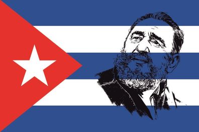 Fahne Flagge Kuba Fidel Castro Premiumqualität