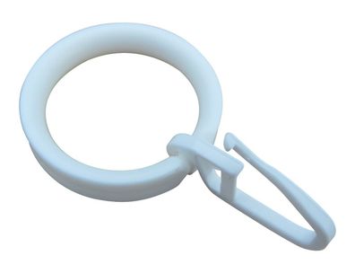 rewagi Ringe mit Haken - innen rund außen flach - Gardinenringe Ø 25 -32 mm