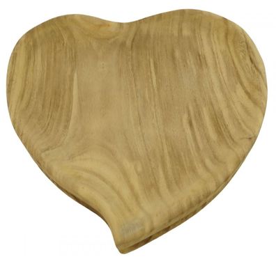 Herzschale aus Holz - Dekoration
