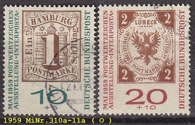 Germany BUND [1959] MiNr 0310-11 a ( O/ used ) Briefmarken