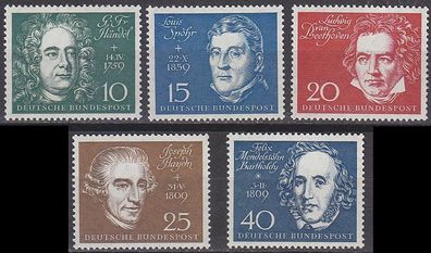 Germany BUND [1959] MiNr 0315-19 ( * */ mnh ) Musik