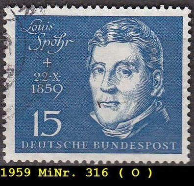 Germany BUND [1959] MiNr 0316 ( O/ used ) Musik