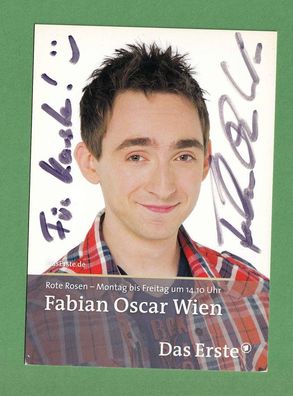Fabian Oscar Wien (deutscher Schauspieler - Rote Rosen) - persönlich signiert