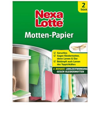 NEXA LOTTE® Motten Papier, 2 Stück