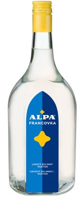 ALPA Franzbranntwein Kräuterlösung mit Alkohol Desinfektion 1 Liter Flasche