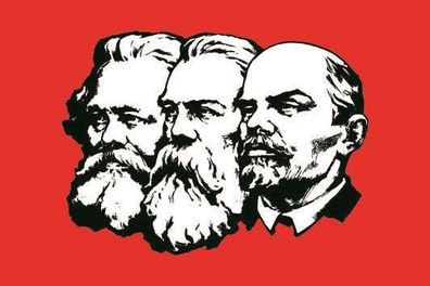Fahne Flagge Marx-Engels-Lenin Premiumqualität