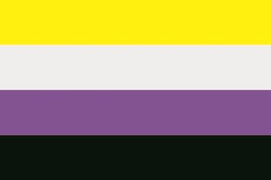 Fahne Flagge Nonbinary Pride Premiumqualität