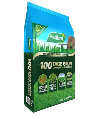 Westland® 100 Tage Grün - Langzeit Rasendünger, 10 kg für 400 m²
