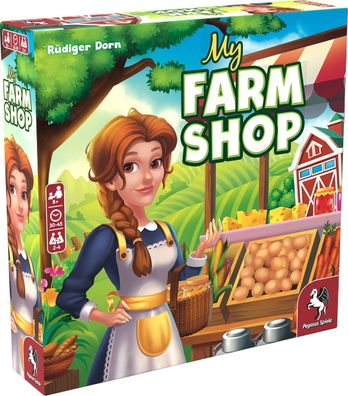 Pegasus Spiele 51977G My Farm Shop Brettspiel Gesellschaftsspiel Familienspiel