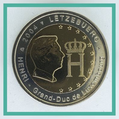 2 Euro Münze Luxemburg 2004 - Großherzog Henri -