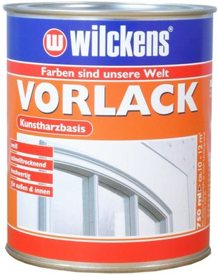 Wilckens 0,75l Vorlack weiß Vorstreichfarbe Kunstharzbasis Grundierung Lack