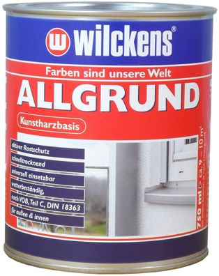 Wilckens 0,75l Allgrund grau Rostschutz Metallgrund Primer Metall Grundierung