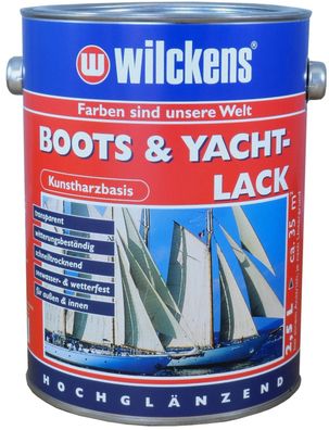 Wilckens 2,5l Bootslack Yachtlack Farblos Boot Holz Yacht Lack Klarlack