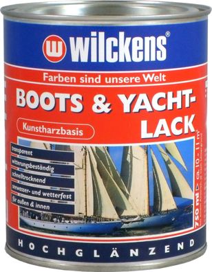 Wilckens 0,75l Bootslack Yachtlack Farblos Boot Holz Yacht Lack Klarlack