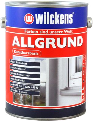 Wilckens 2,5l Allgrund grau Rostschutz Metallgrund Primer Metall Grundierung