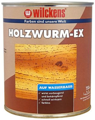 Wilckens 0,75l Holzwum-Ex Farblos Insektenbekämpfung Holzschutz Holzwurmschutz