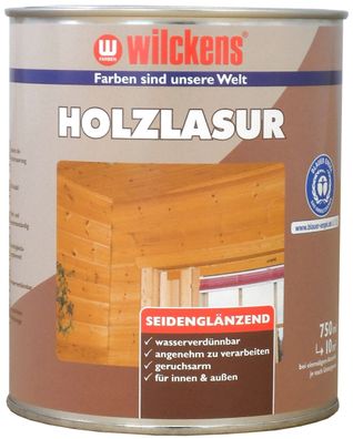Wilckens 0,75l Holzlasur LF Teak Holzschutz Möbel Holz Lasur innen außen