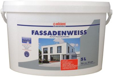 Wilckens 5l Fassadenweiss Weiß Wandfarbe Außenfarbe Innenfarbe hochdeckend