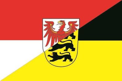 Fahne Flagge Brandenburg-Baden-Württemberg Premiumqualität