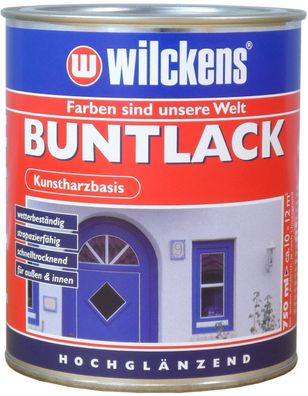 Wilckens 0,75l Buntlack hochglänzend Moosgrün Farblack Holzlack Metalllack Lack