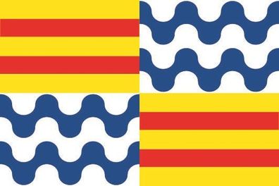 Fahne Flagge Badalona (Spanien) Premiumqualität