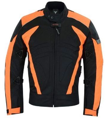 BULLDT Textil Motorradjacke, Neon-Orange