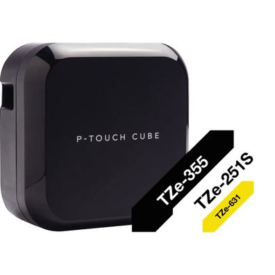 P-touch Starterset CUBE PTP710BTG2 Beschriftungsgerät + Bänder