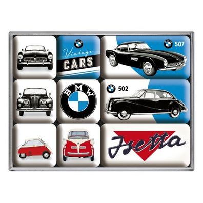 Magnet-Set "BMW Vintage Cars"