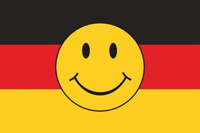 Fahne Flagge Deutschland Smily Premiumqualität