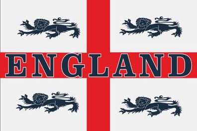 Fahne Flagge England 4 Löwen Premiumqualität