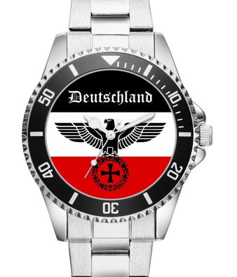 Flagge Deutsches Reich Deutschland Meine Heimat Reichsadler Uhr 2740