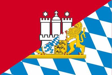 Fahne Flagge Hamburg-Bayern Premiumqualität