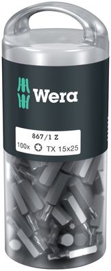 Wera 867/1 TORX® DIY 100, TX 15 x 25 mm, 100-teilig 05072447001