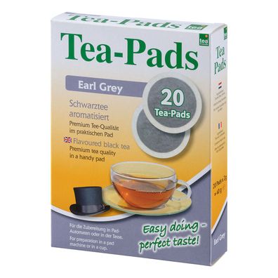 Abraham`s Tea House - Tea Pads "Earl Grey" aromatisierter schwarzer Tee