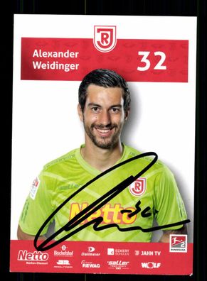 Alexander Weidinger Autogrammkarte Jahn Regensburg 2020-21 Original Signiert