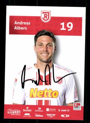 Andreas Albers Autogrammkarte Jahn Regensburg 2020-21 Original Signiert