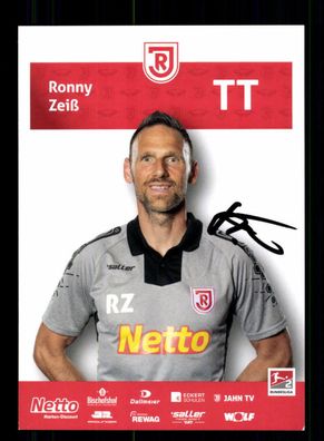 Ronny Zeiß Autogrammkarte Jahn Regensburg 2020-21 Original Signiert
