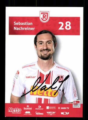 Sebastian Nachreiner Autogrammkarte Jahn Regensburg 2020-21 Original Signiert