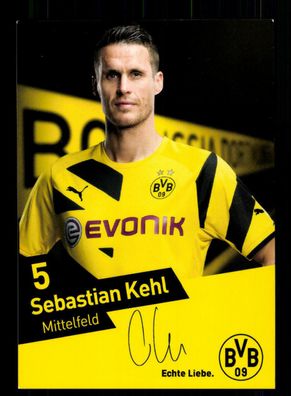 Sebastian Kehl Druck Autogrammkarte Borussia Dortmund 2014-15