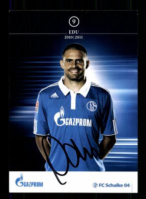 EDU Autogrammkarte FC Schalke 04 2010-11 Original Signiert
