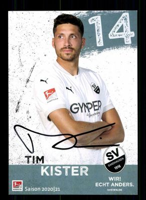 Tim Kister Autogrammkarte SV Sandhausen 2020-21 Original Signiert