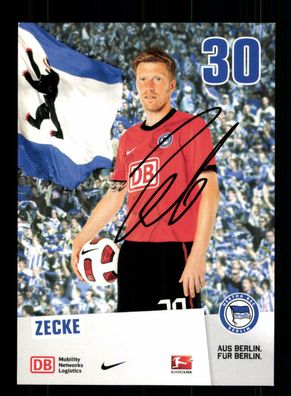 Zecke Neuendorf Autogrammkarte Hertha BSC Berlin 2010-11 Original Signiert