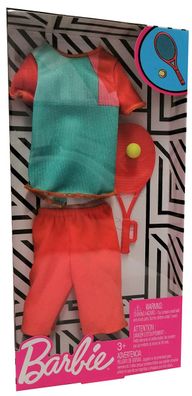Mattel GHX41 Barbie - Mode-Set für Ken Tennisspieler mit Tennisschläger und Ball
