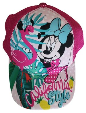 Disney Minnie Maus Kappe Basecap Mütze California Style! für Kinder Pink, Gr. 52