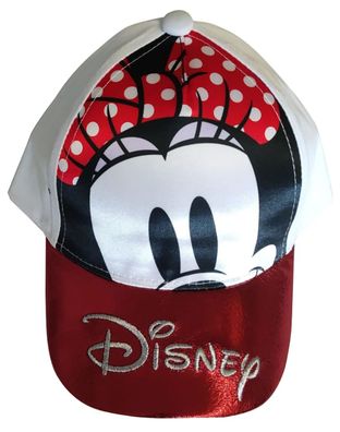 Disney Minnie Mouse Kinder Baseballmütze, Basecap, Kappe, verstellbar, Metallic-