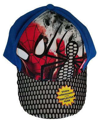 Marvel Spiderman Kappe Mädchen und Jungen 100% Baumwolle in der Farbe weiß oder türkis Baseball Cap für Kinder 