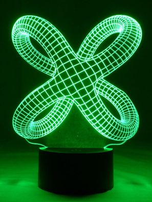 originelle 3D LED Designerlampe Krake Wohnlicht Tischlampe Tischleuchte Mehrfarben-L