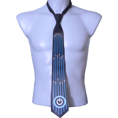 LED Krawatte An/ Aus Knopf Leuchkrawatte mit Style