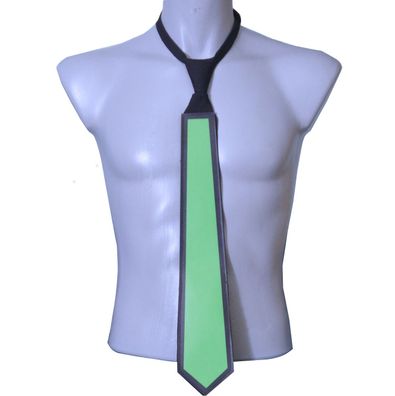 LED Krawatte volles Grün (Coloured Squares) Leuchtkrawatte mit Style