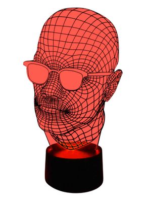 originelle 3D LED Designerlampe Wohnlicht Tischlampe Tischleuchte Mehrfarben-Licht Mo